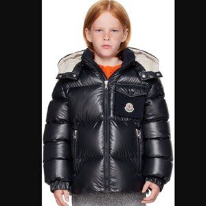 NWT Down-filled quilted black warm coat